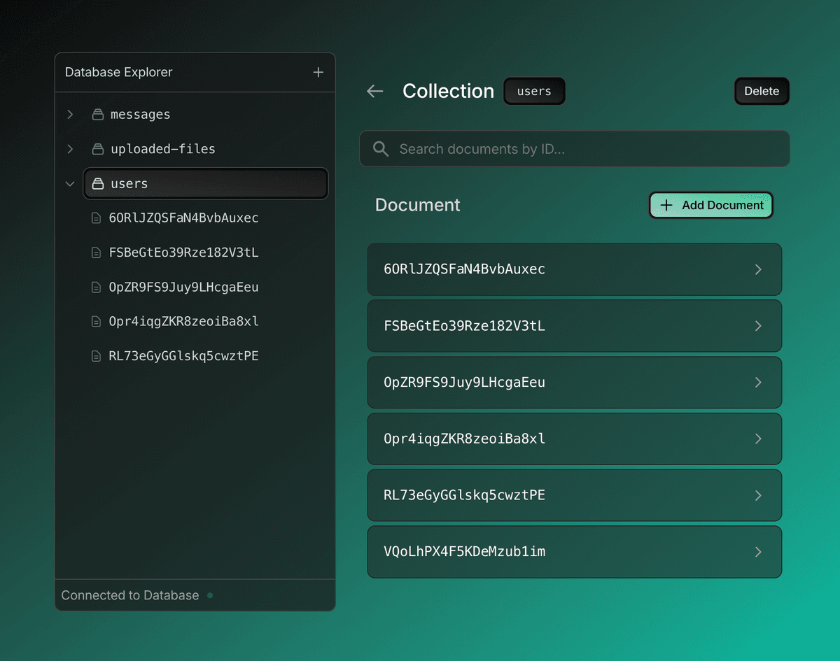 Database feature